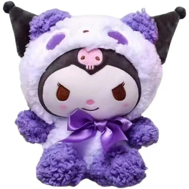 Peluche kuromi lana morada por si tienes frio mientras lloras x tu ex